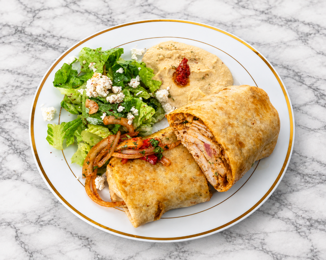 Chicken Spicy Wrap Plate.