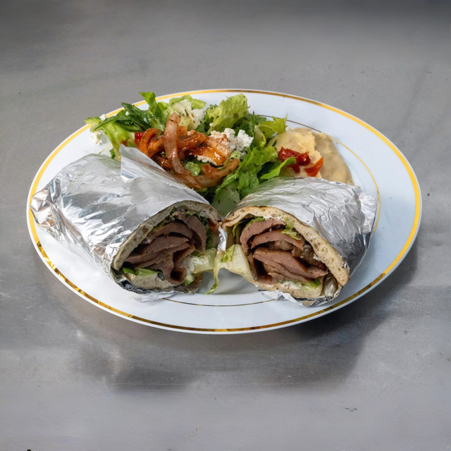Gyro Spicy Wrap Plate.